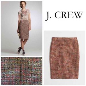 J. CREW The Pencil Skirt in Tweed